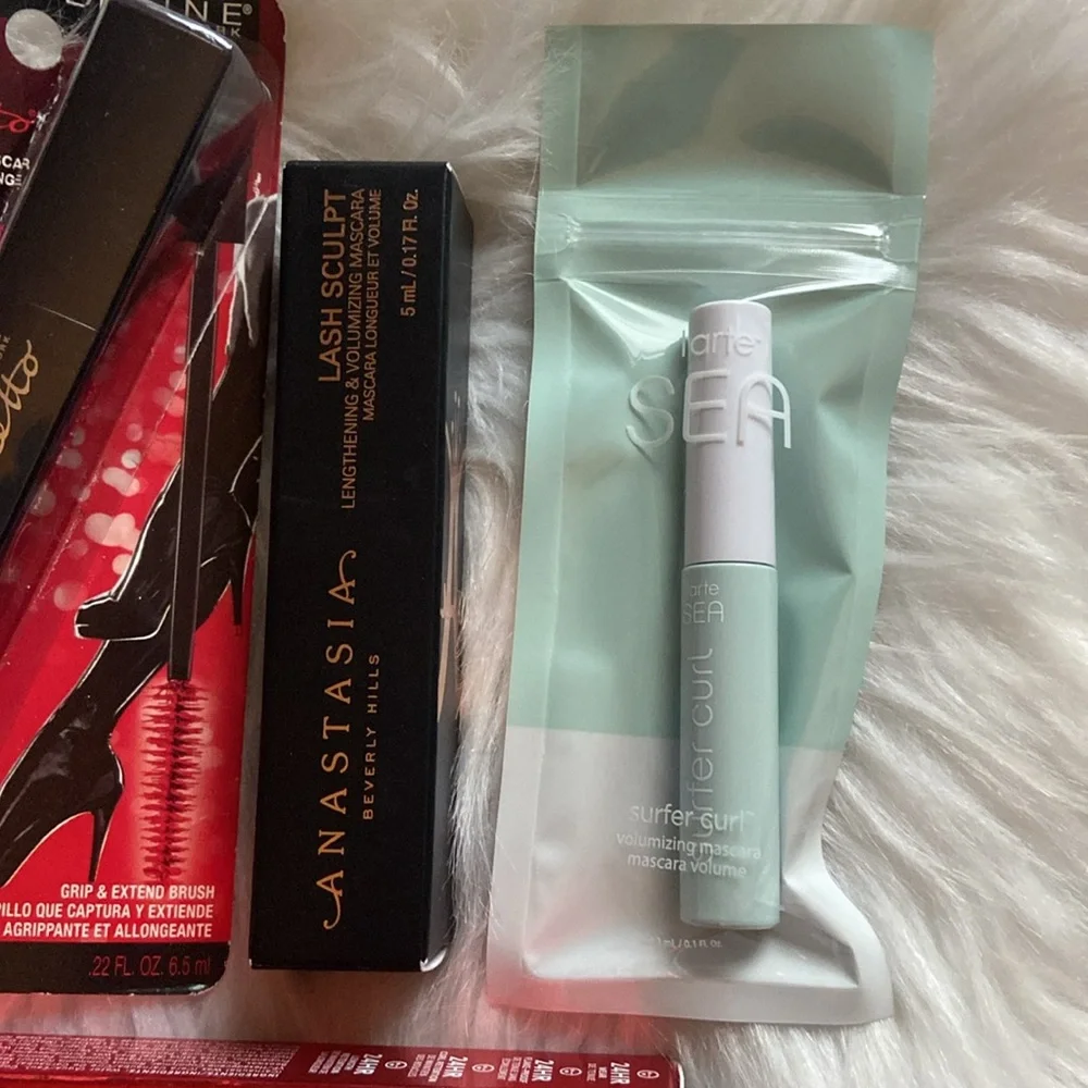 Mascara Makeup Bundle; Maybelline One Size Anastasia Tarte Milk Makeup & It Cos